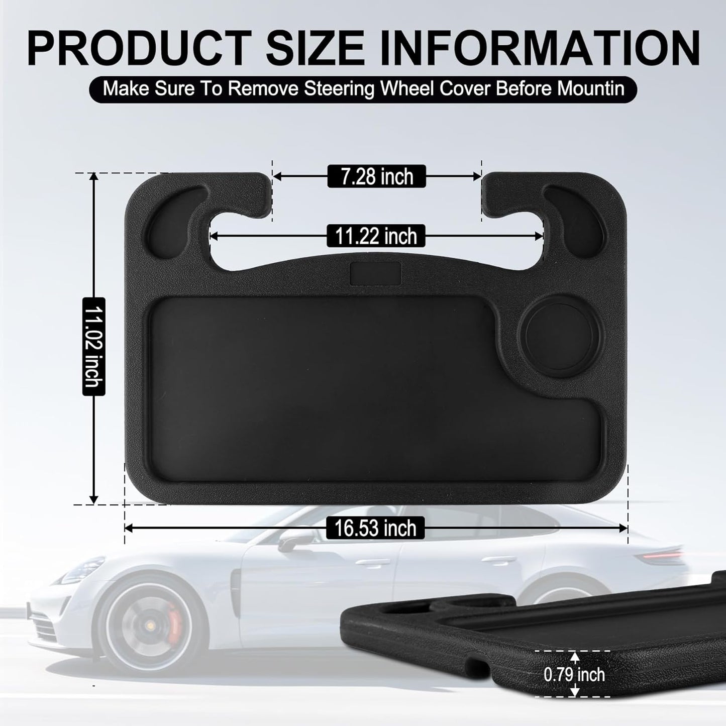 Car Steering Wheel Desk for Laptop,Multipurpose